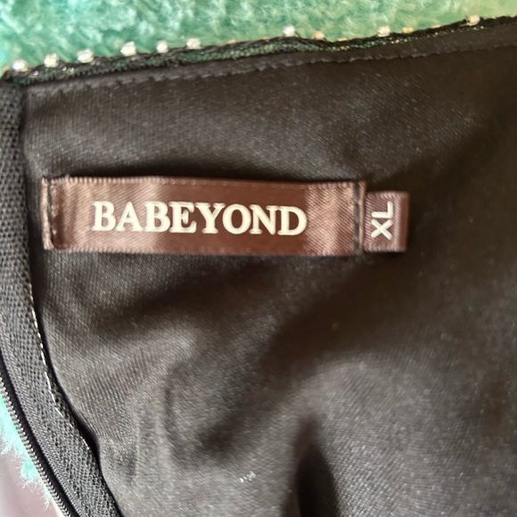 Babeyond 1920’s Full Length Black and Silver Flapper Dress size XL - Picture 14 of 14